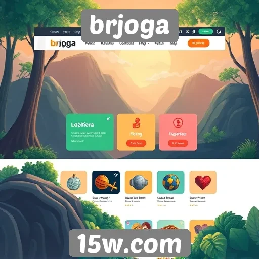 Interface do usuário do site brjoga é intuitiva